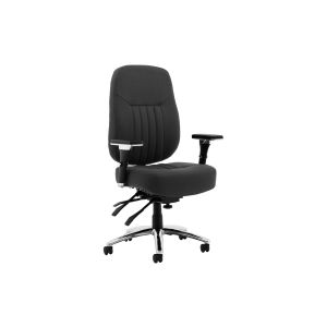 Cadiz High Back Fabric Operator Chair (Black)