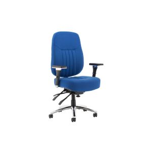 Cadiz High Back Fabric Operator Chair (Blue)