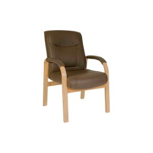 Knightsbridge Oak/Brown Chair