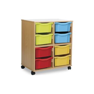 Allsorts 4 Cube Bookcase With 8 Deep Trays