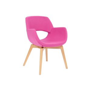 Isabelia Lounge Chair With Wooden Frame