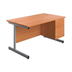 Proteus I Clerical Desk With 3 Drawers