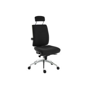 Baron Deluxe 24 Hour High Back Operator Chair With Headrest (Fabric)
