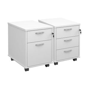 All White Premium Mobile Pedestals