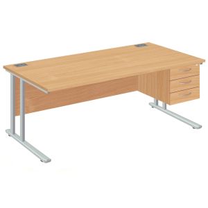 Proteus II Clerical Desk With 3 Drawers