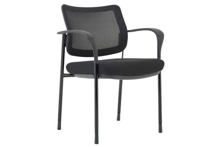 Arda Mesh Back Stacking Conference Chair (Black Frame) - Furniture At Work®