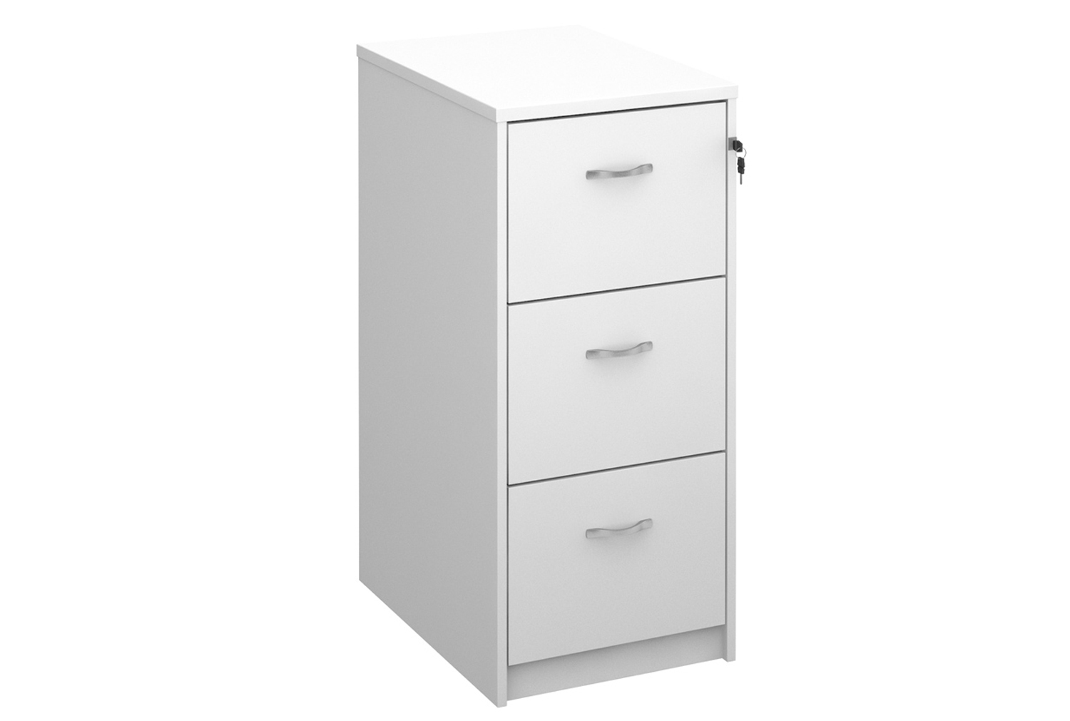 Tully Filing Cabinets, 3 Drawer - 48wx66dx105h (cm), White, Fully Installed