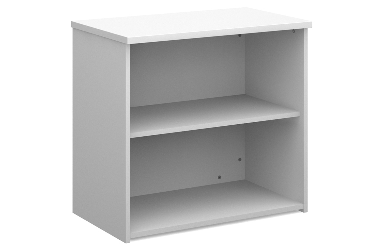 Tully Office Bookcases, 1 Shelf - 80wx47dx74h (cm), White