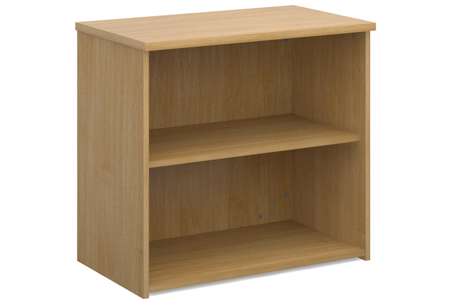 All Oak Office Bookcases, 1 Shelf - 80wx47dx74h (cm)