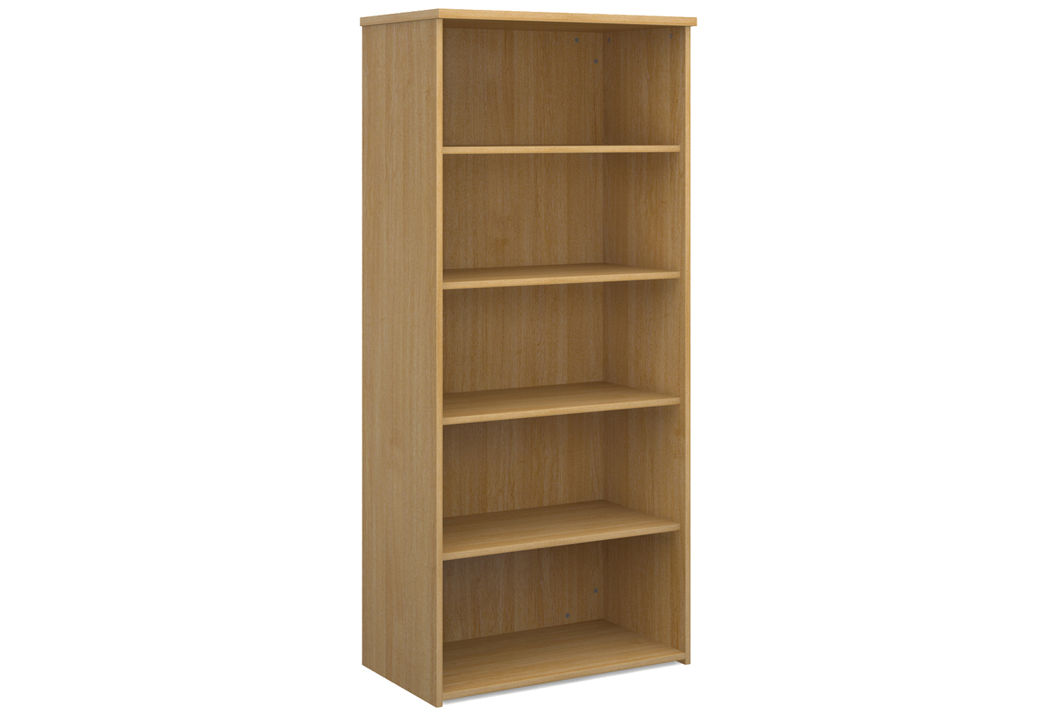 All Oak Office Bookcases, 4 Shelf - 80wx47dx179h (cm)