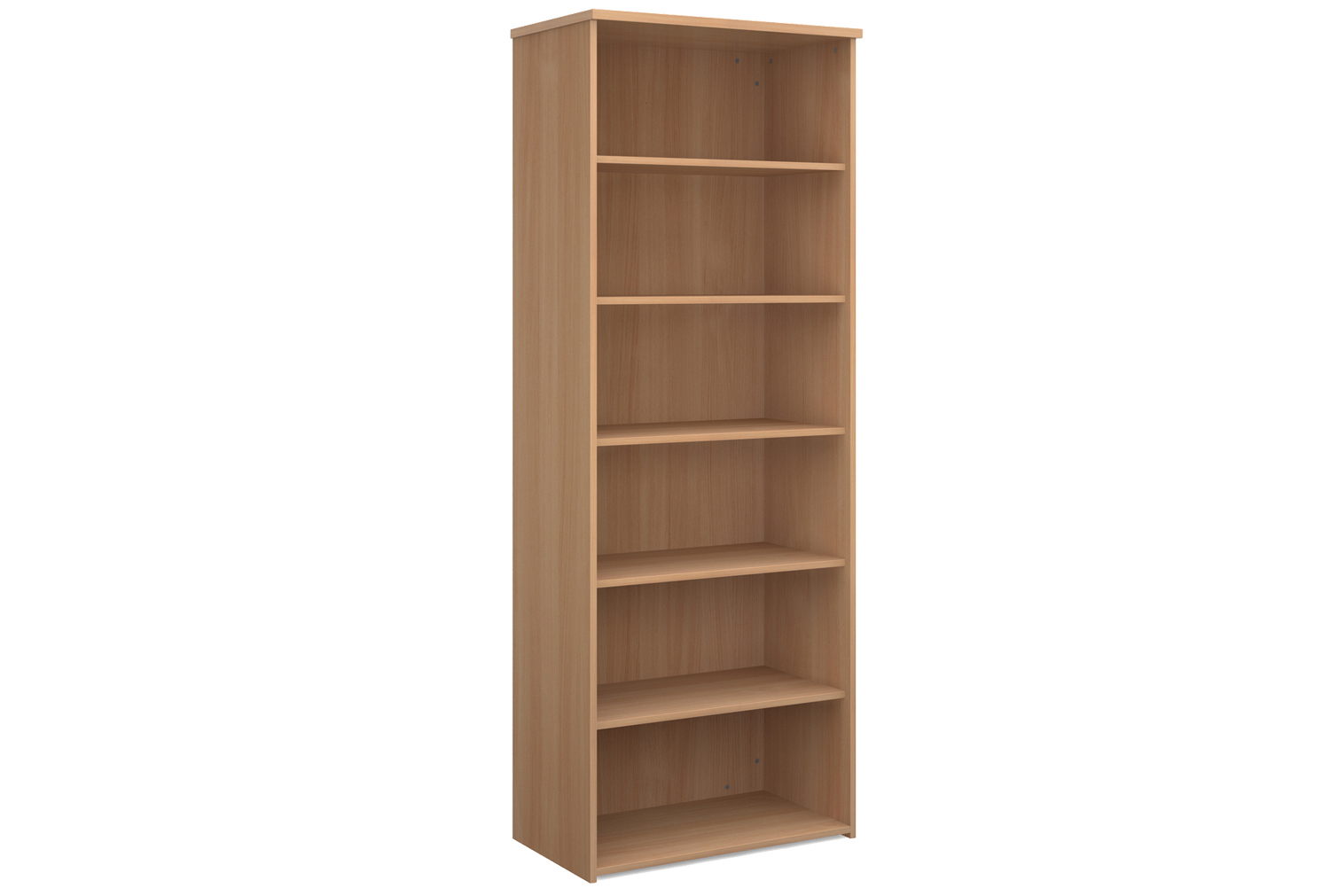 Value Line Office Bookcases, 5 Shelf - 80wx47dx214h (cm), Beech, Fully Installed