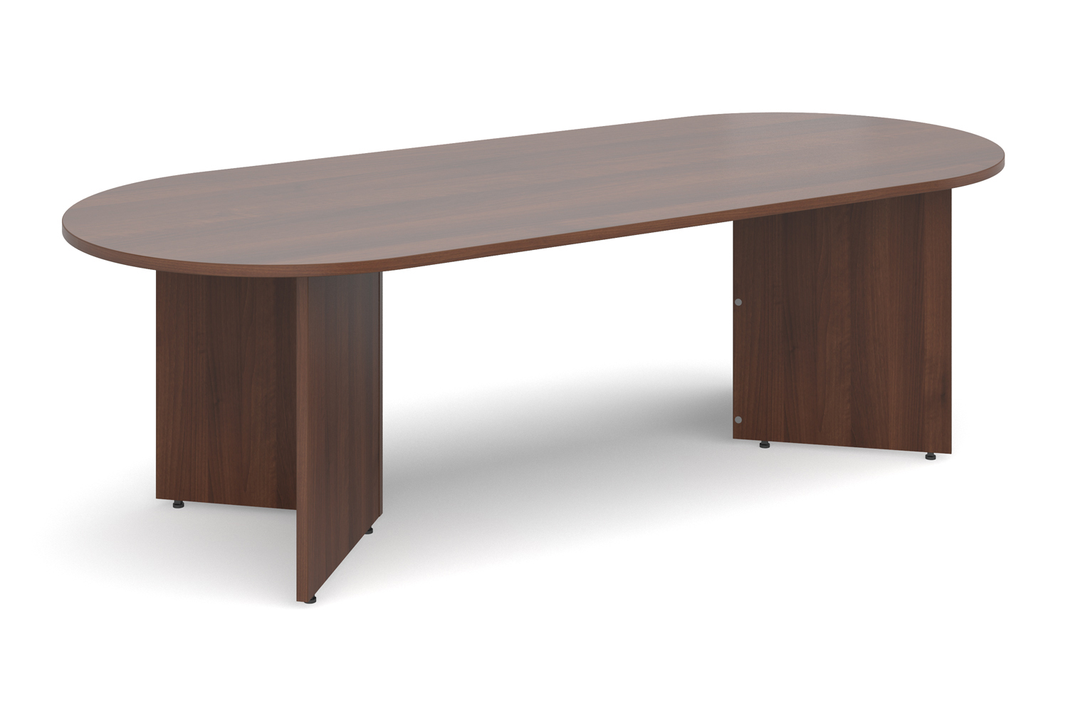 Arrowhead Radial Boardroom Tables, Walnut, Fully Installed