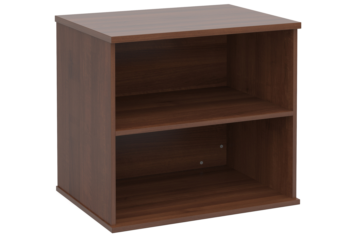 All Walnut Desk End Office Bookcases