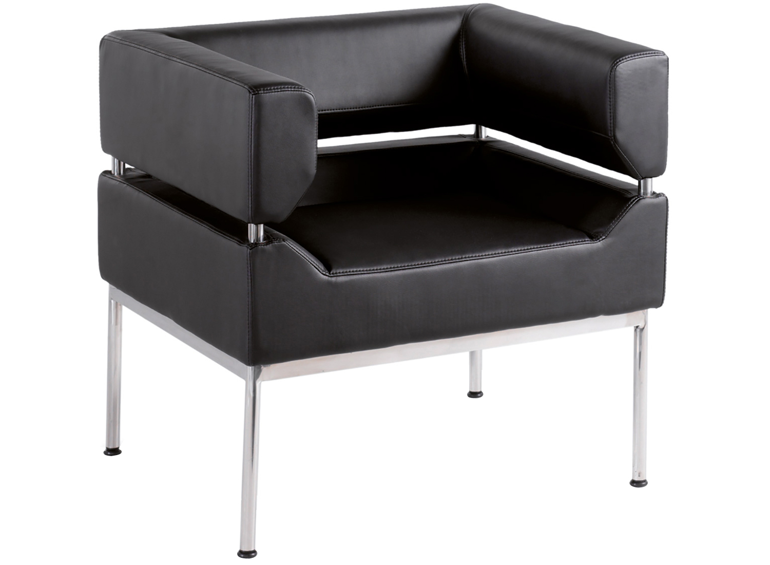 Bacchus Armchair, Black, Fully Installed