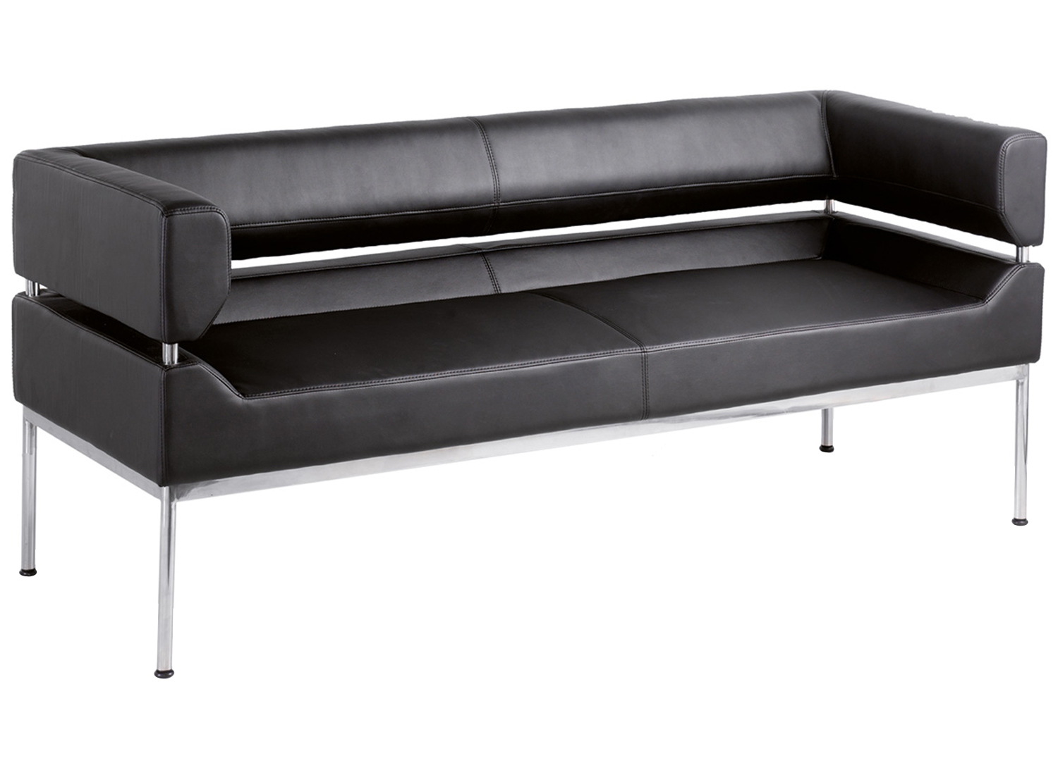 Bacchus 3 Seater Sofa, Black, Fully Installed