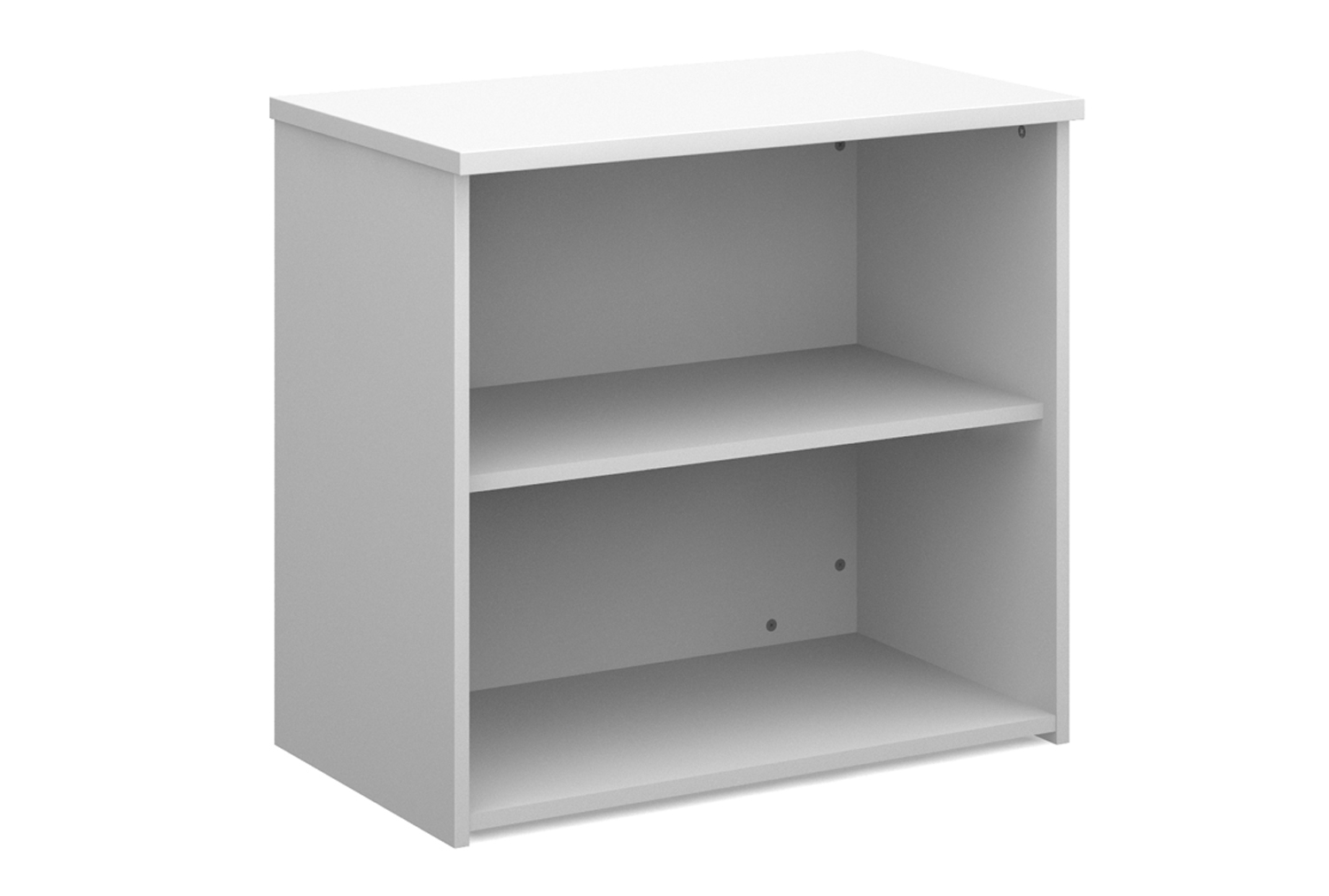Duo Office Bookcases, 1 Shelf - 80wx47dx74h (cm), White, Express Delivery