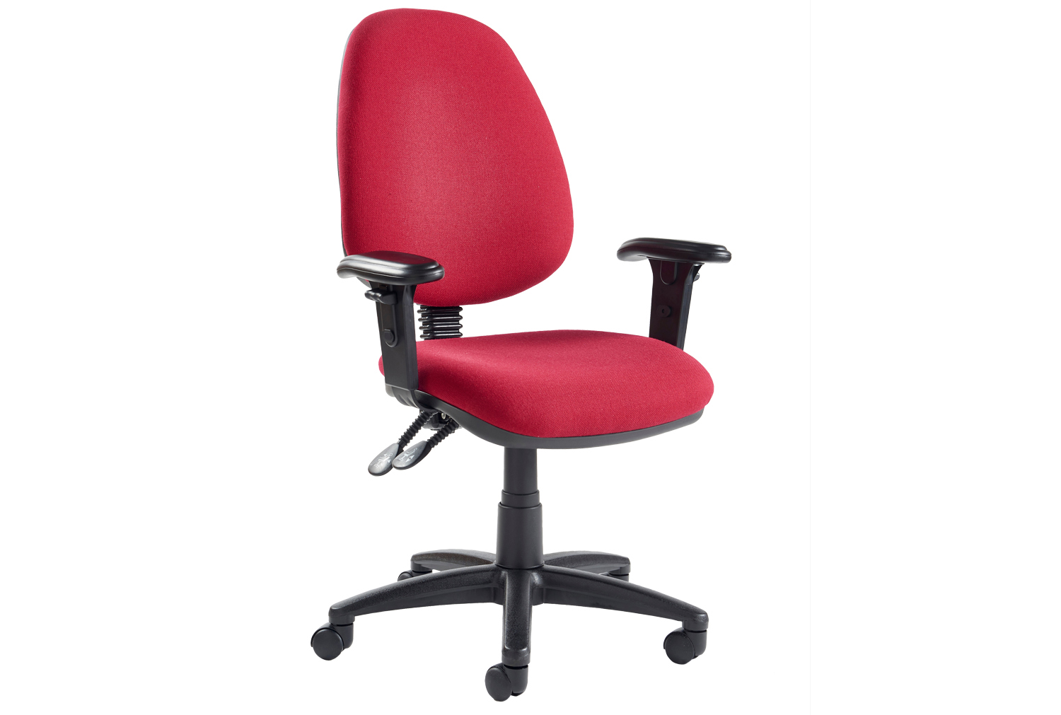 Vantage Deluxe Operator Office Chair With Adjustable Arms, Charcoal