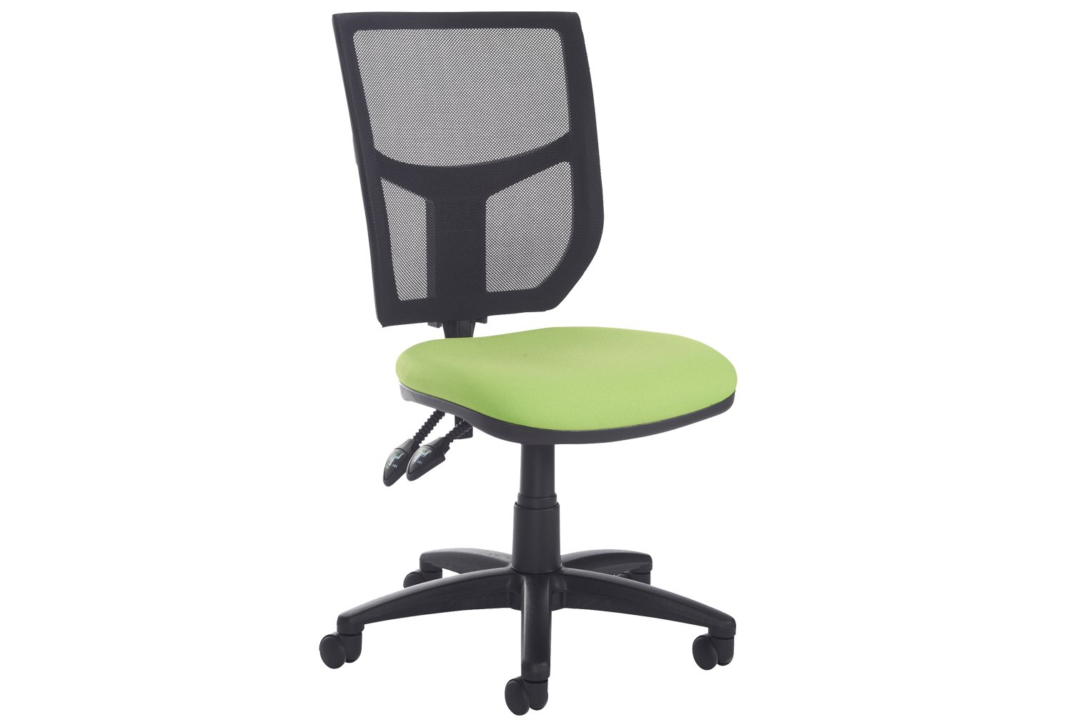 Gordy 2 Lever Mesh Back Operator Office Chair No Arms, Slip, Fully Installed