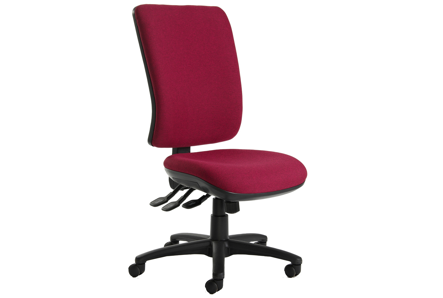 Polnoon Extra High Back Fabric Operator Office Chair No Arms, Newcastle