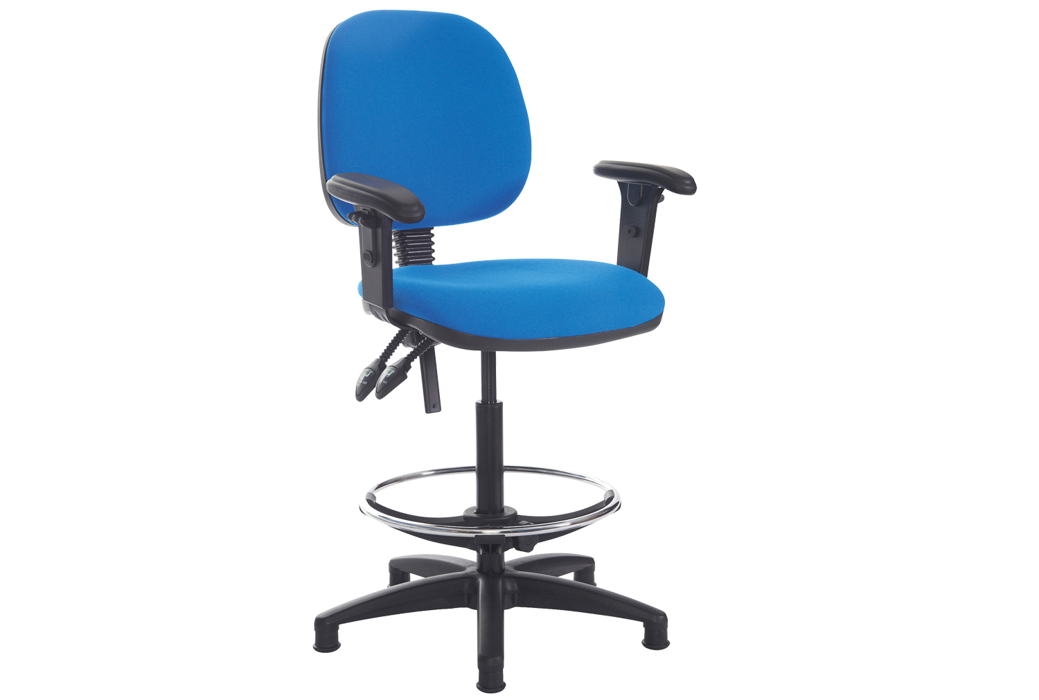 Point Draughtsman Office Chair With Height Adjustable Arms, Havana, Fully Installed
