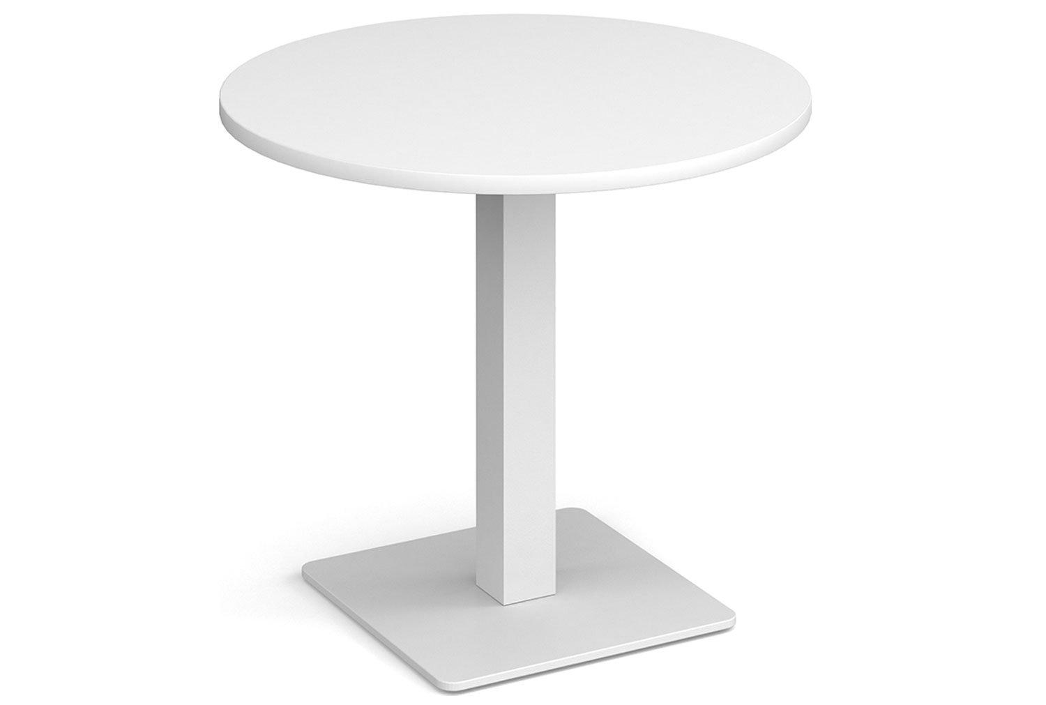 Chappell Circular Dining Table, 80diax73h (cm), White, Express Delivery