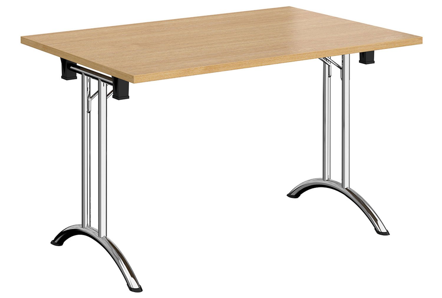 Blaga Rectangular Folding Table, 120wx80dx73h (cm), Oak, Express Delivery