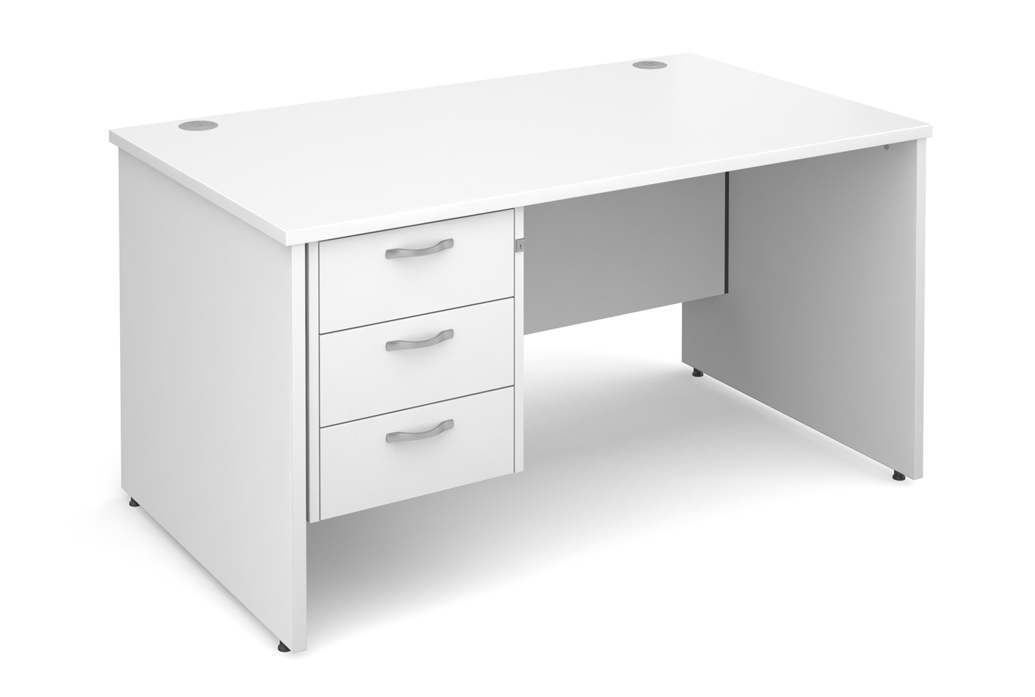 Value Line Deluxe Panel End Clerical Desk 3 Drawers