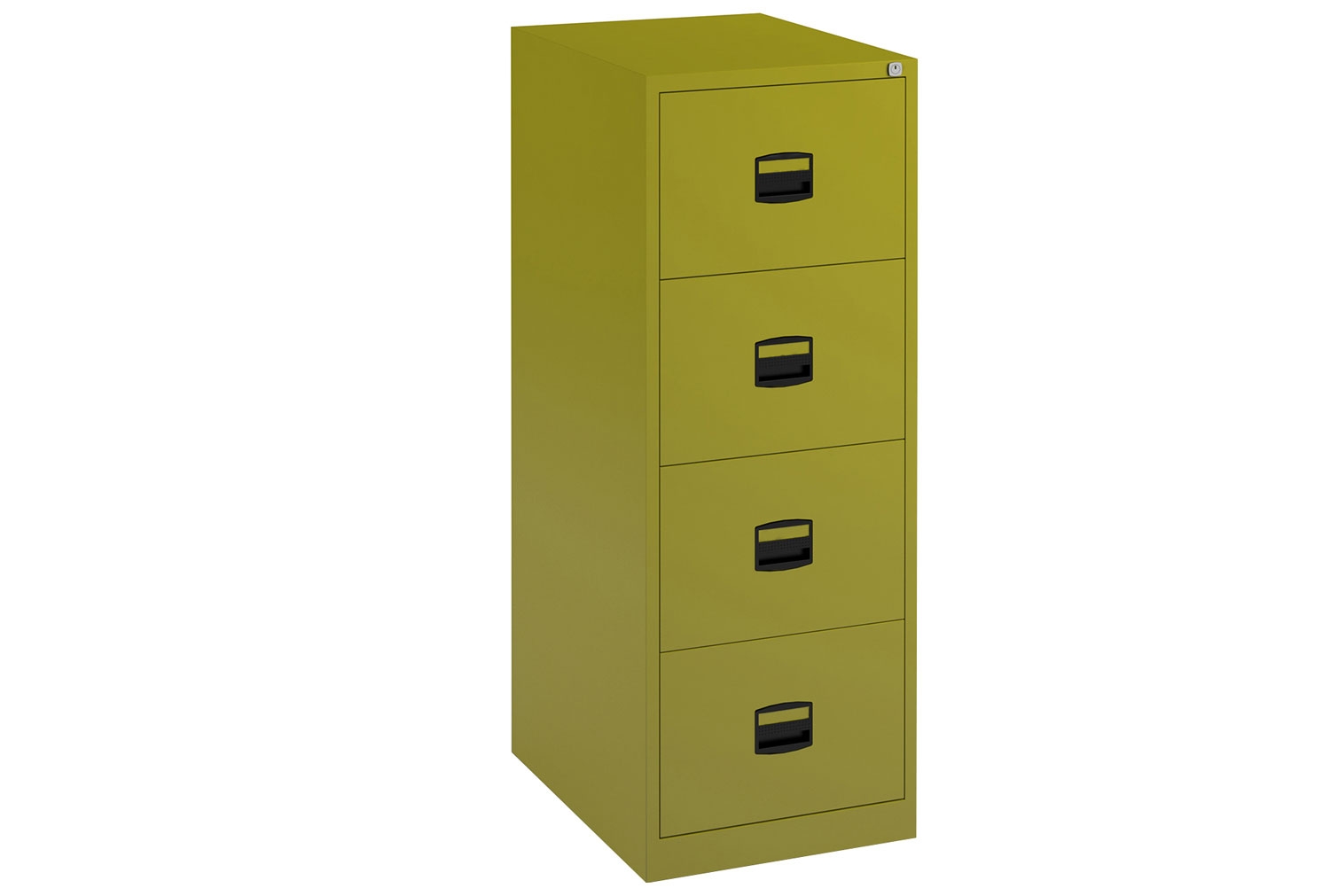 Bisley Economy Filing Cabinet (Central Handle), 4 Drawer - 47wx62dx132h (cm), Green
