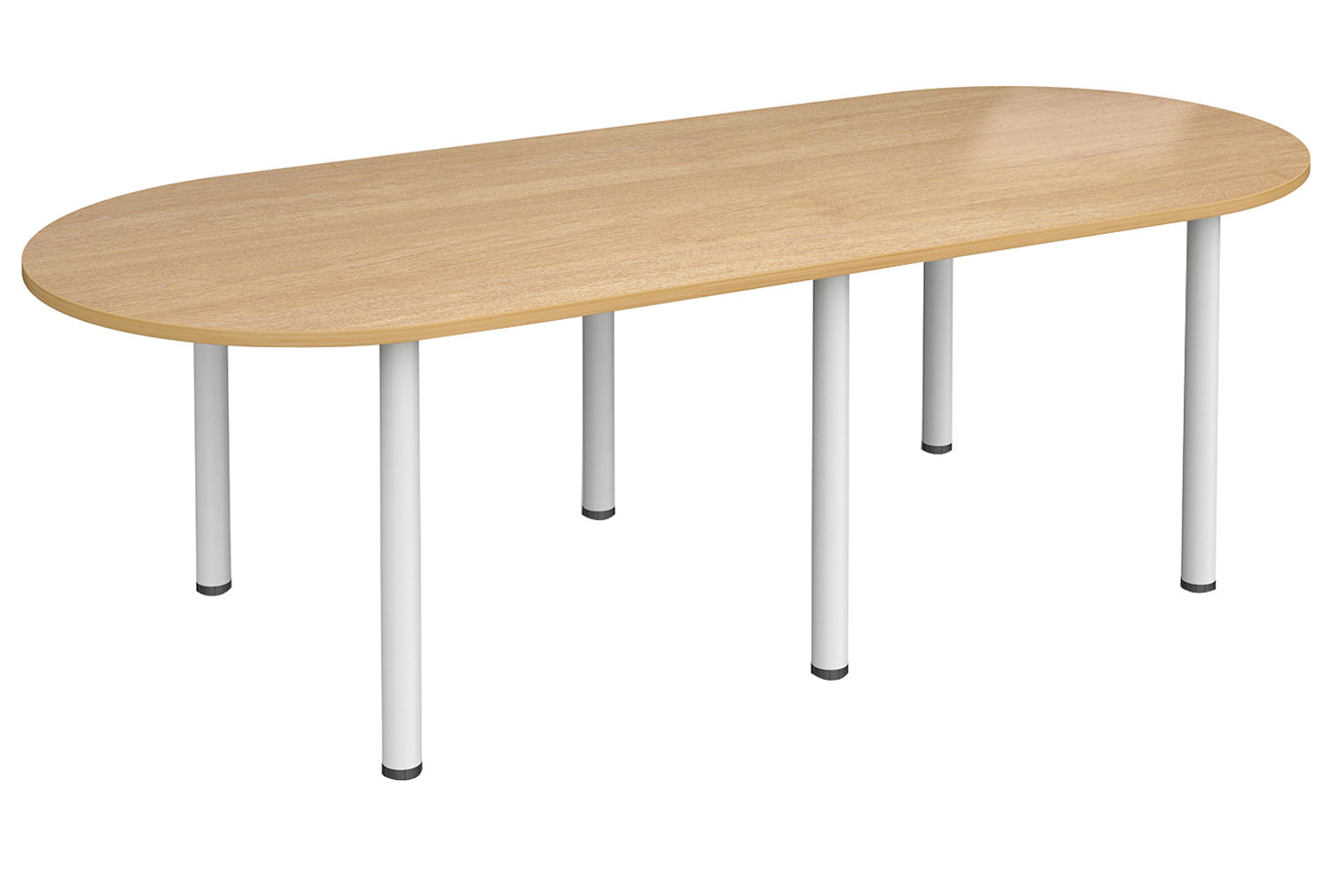 Abani Radial Boardroom Table, Oak, Fully Installed