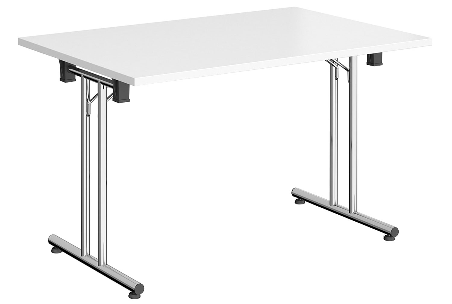Adson Rectangular Folding Table, 120wx80dx73h (cm), White, Express Delivery