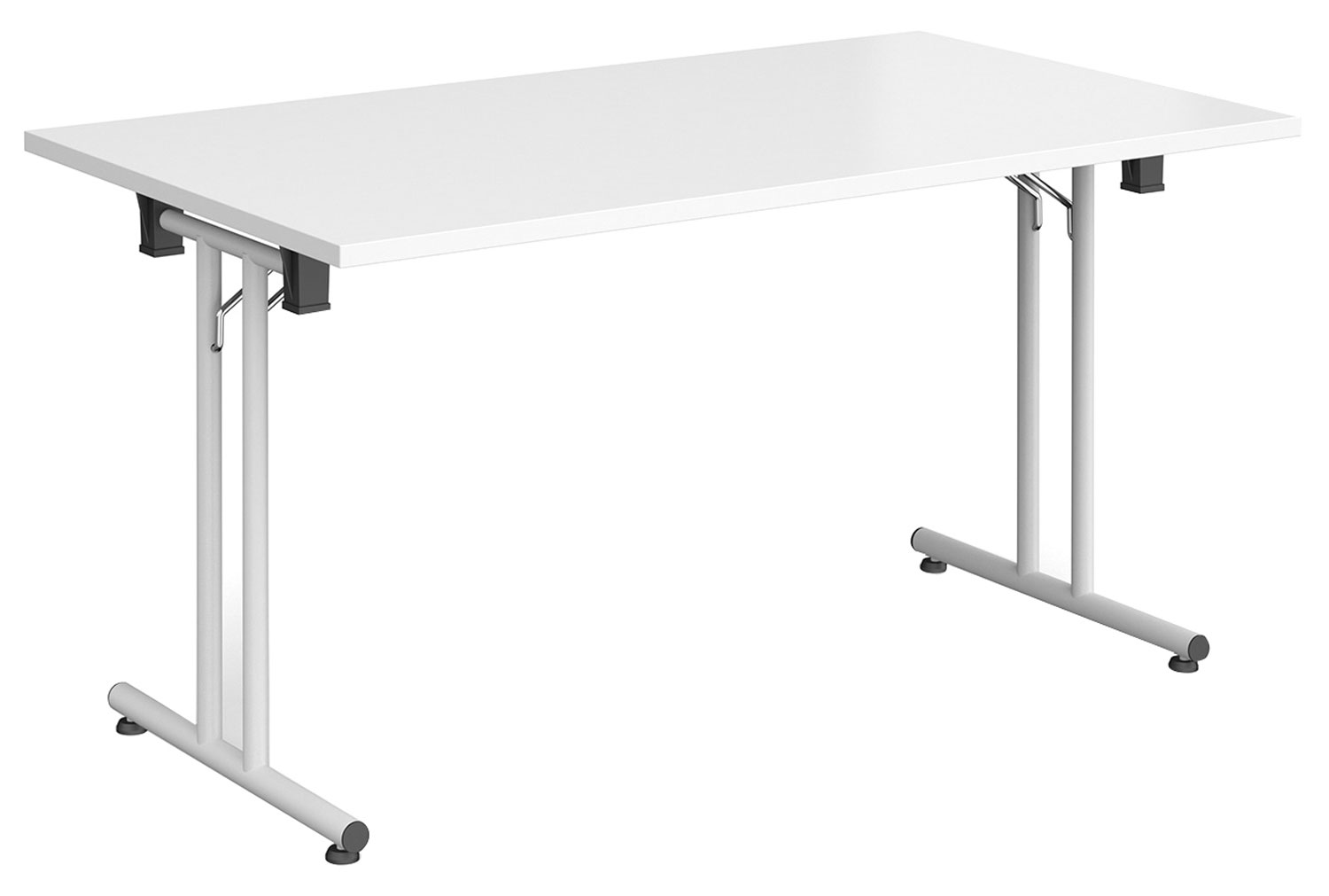 All White Rectangular Folding Table, 140wx80dx73h (cm), Express Delivery