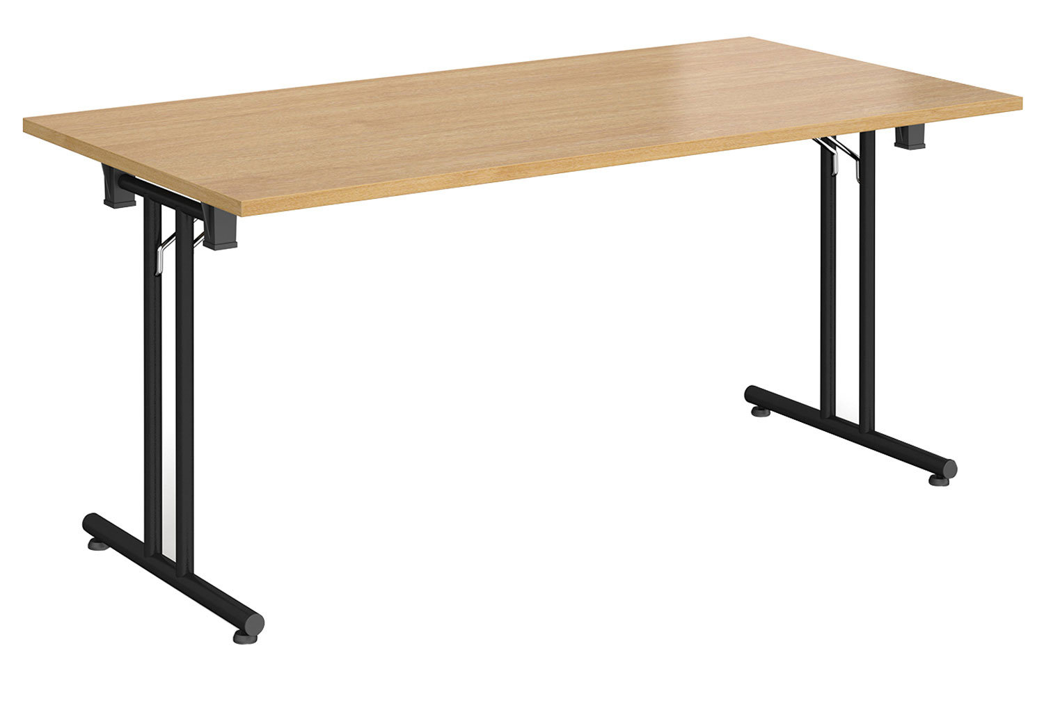 Ziegler Rectangular Folding Table, 160wx80dx73h (cm), Oak, Express Delivery