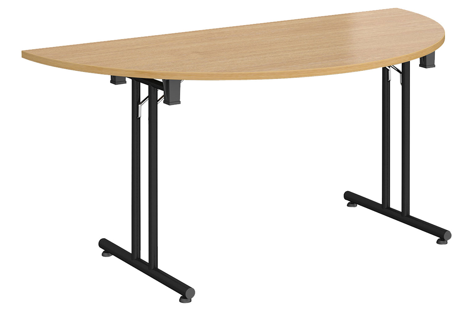 Ziegler Semi Circular Folding Table, Oak