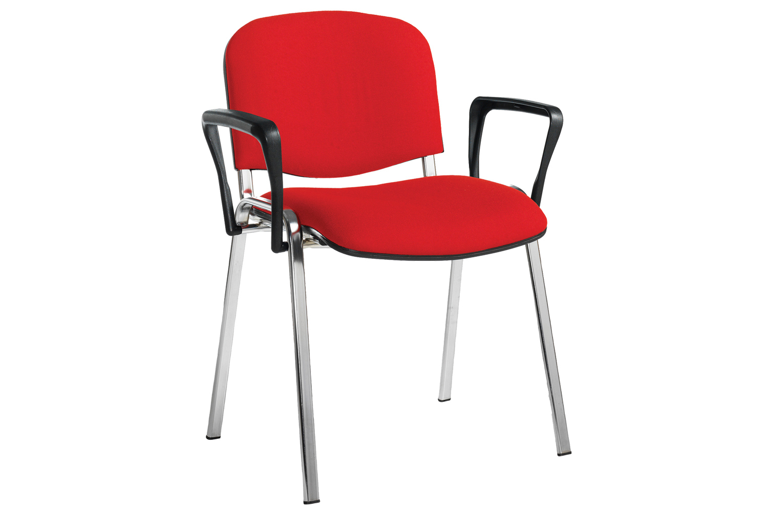 Volta Stacking Conference Office Chair With Arms (Chrome Frame), Value