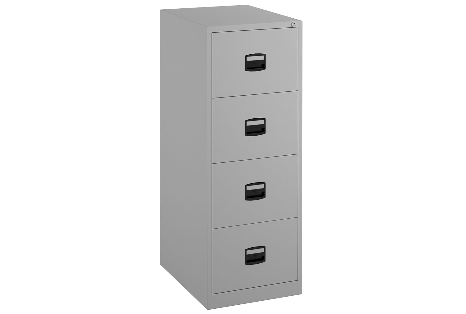 Bisley Economy Filing Cabinet (Central Handle), 4 Drawer - 47wx62dx132h (cm), Grey, Express Delivery