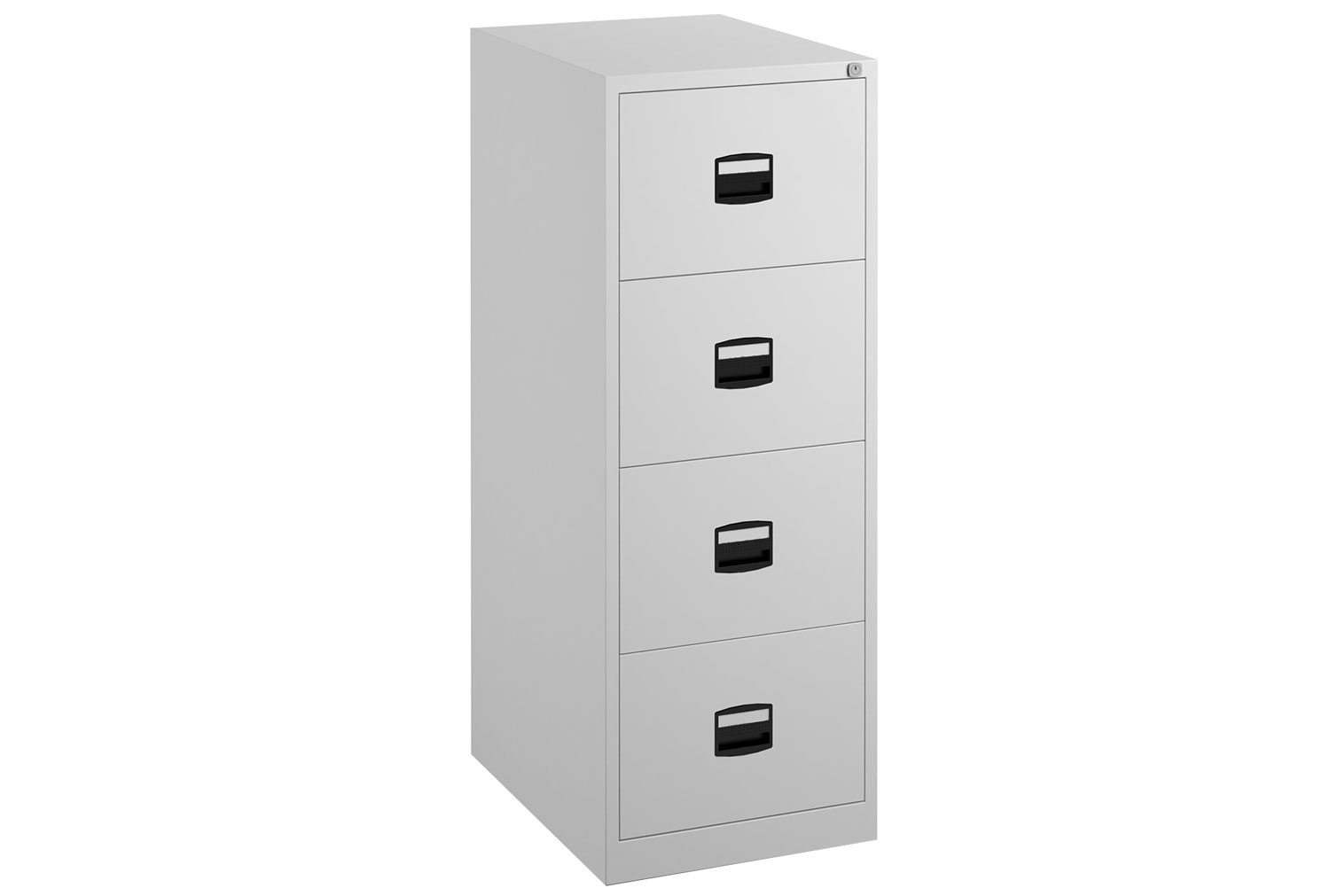 Bisley Economy Filing Cabinet (Central Handle), 4 Drawer - 47wx62dx132h (cm), White, Express Delivery
