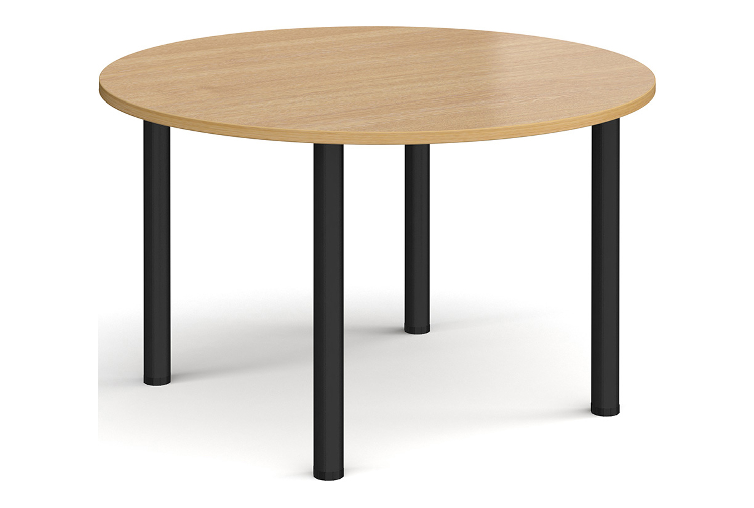 Rosetti Round Meeting Table, 120diax73h (cm), Oak, Fully Installed