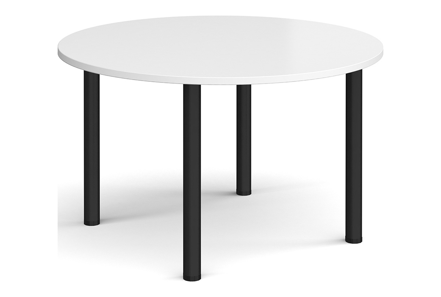 Rosetti Round Meeting Table, 120diax73h (cm), White, Fully Installed