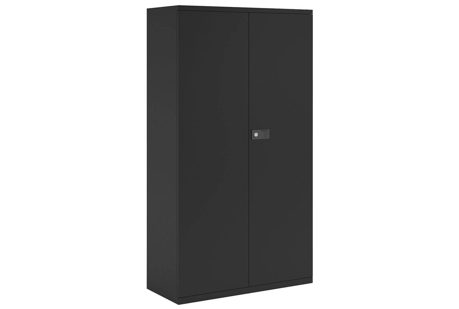 Bisley Economy Double Door Steel Office Cupboards, 3 Shelf - 91wx40dx181h (cm), Black
