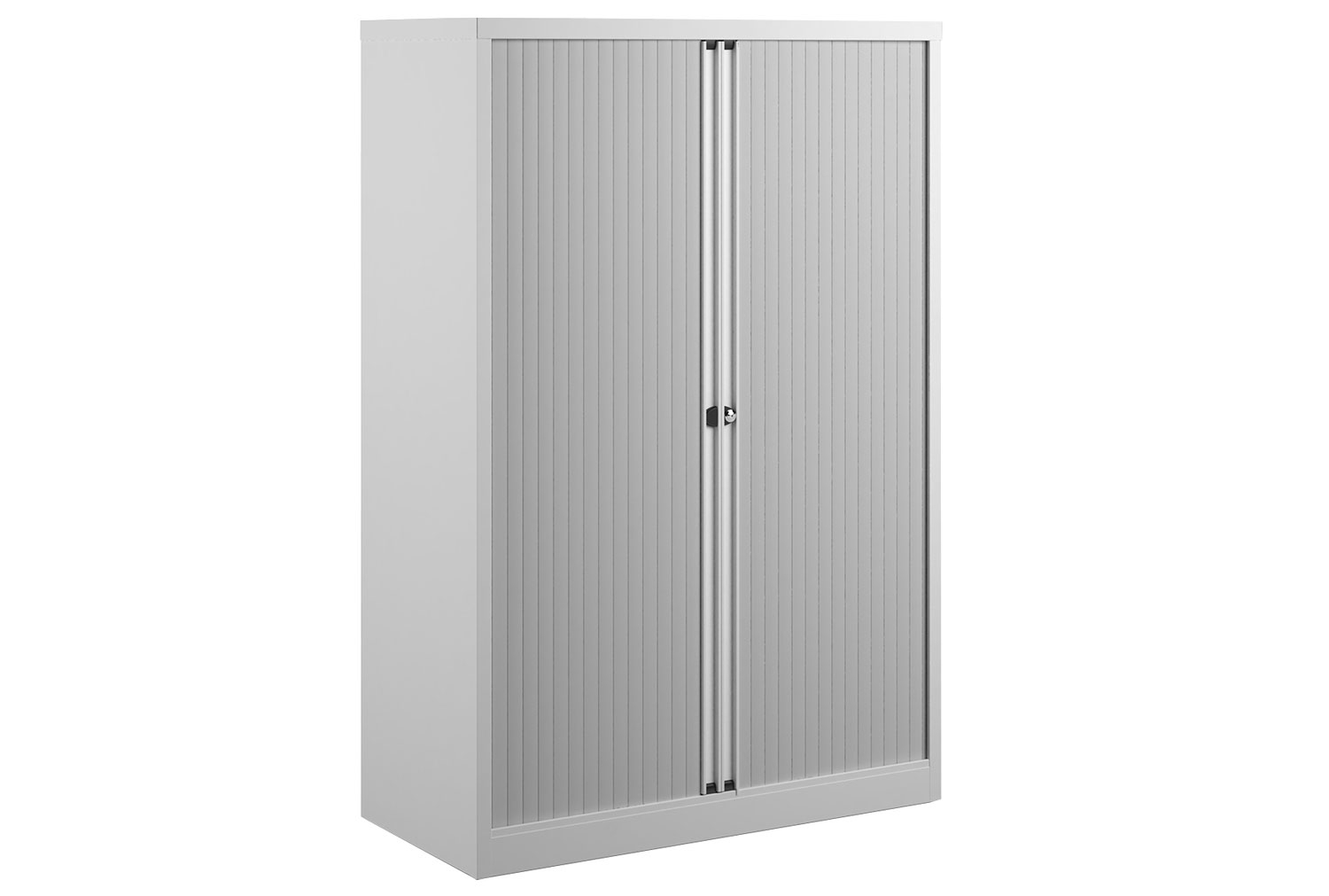 Bisley Economy Tambour Office Cupboards, 100wx47dx159h (cm), White, Express Delivery
