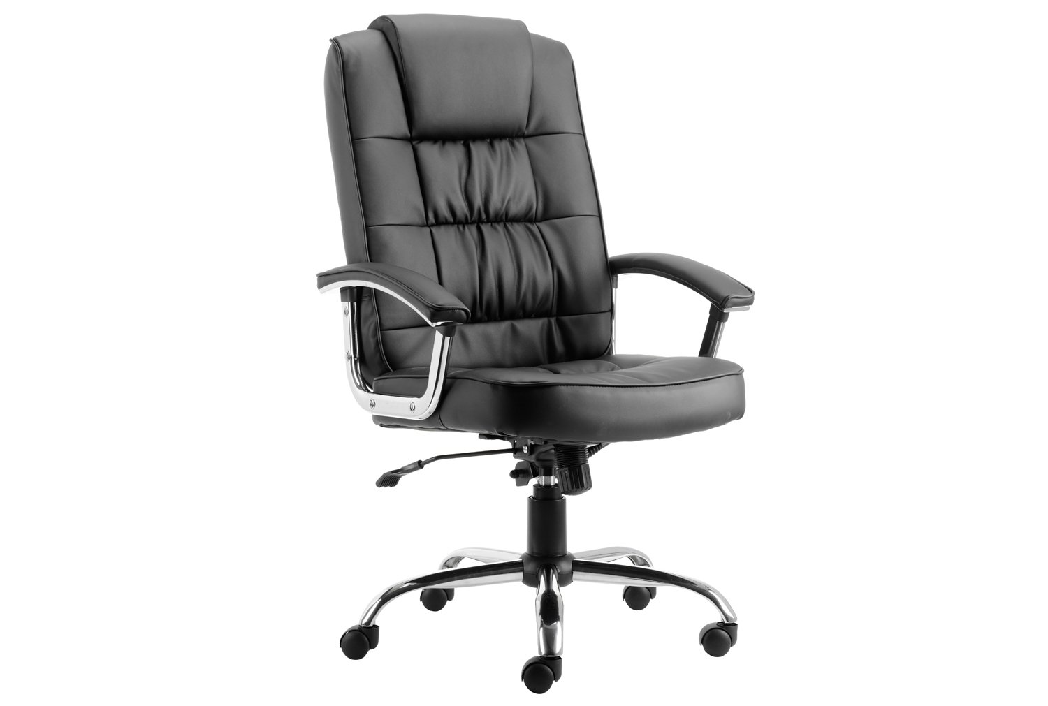 Muscat Deluxe Executive Leather Office Chair, Black, Express Delivery