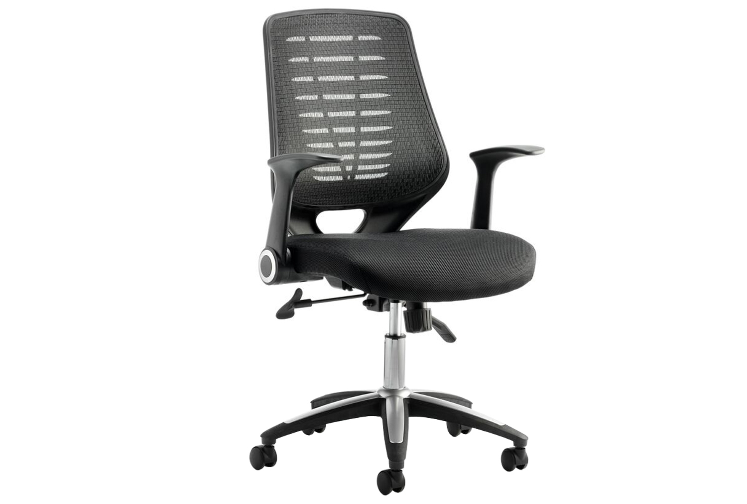 Baton Black Mesh Back Operator Office Chair With Airmesh Seat, Black