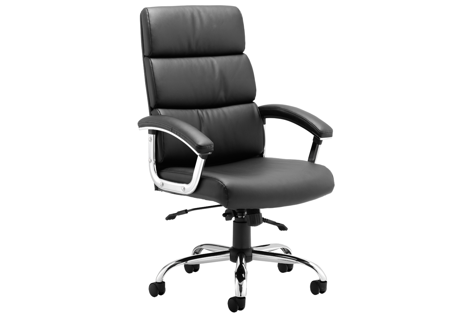 Crave High Back Black Bonded Leather Executive Office Chair, Black, Express Delivery