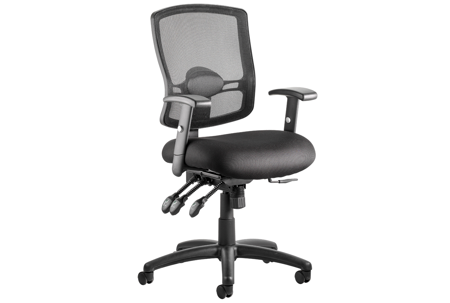 Belarus 3 Lever Mesh Back Operator Office Chair, Black, Express Delivery