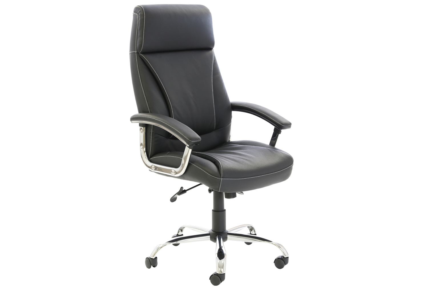 Penza High Back Executive Black Leather Office Chair, Express Delivery