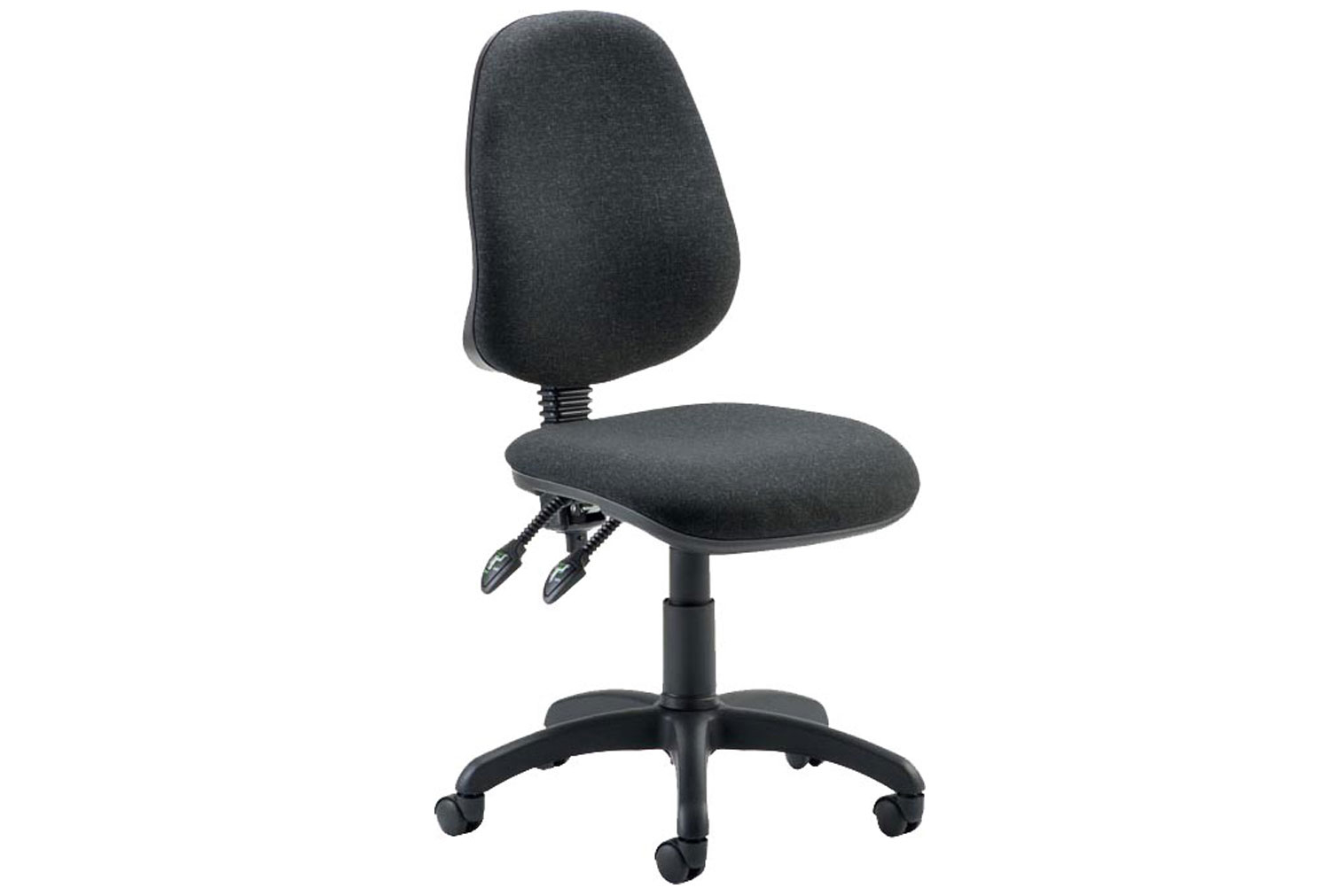 Lunar 2 Lever Operator Office Chair With No Arms, Charcoal, Express Delivery