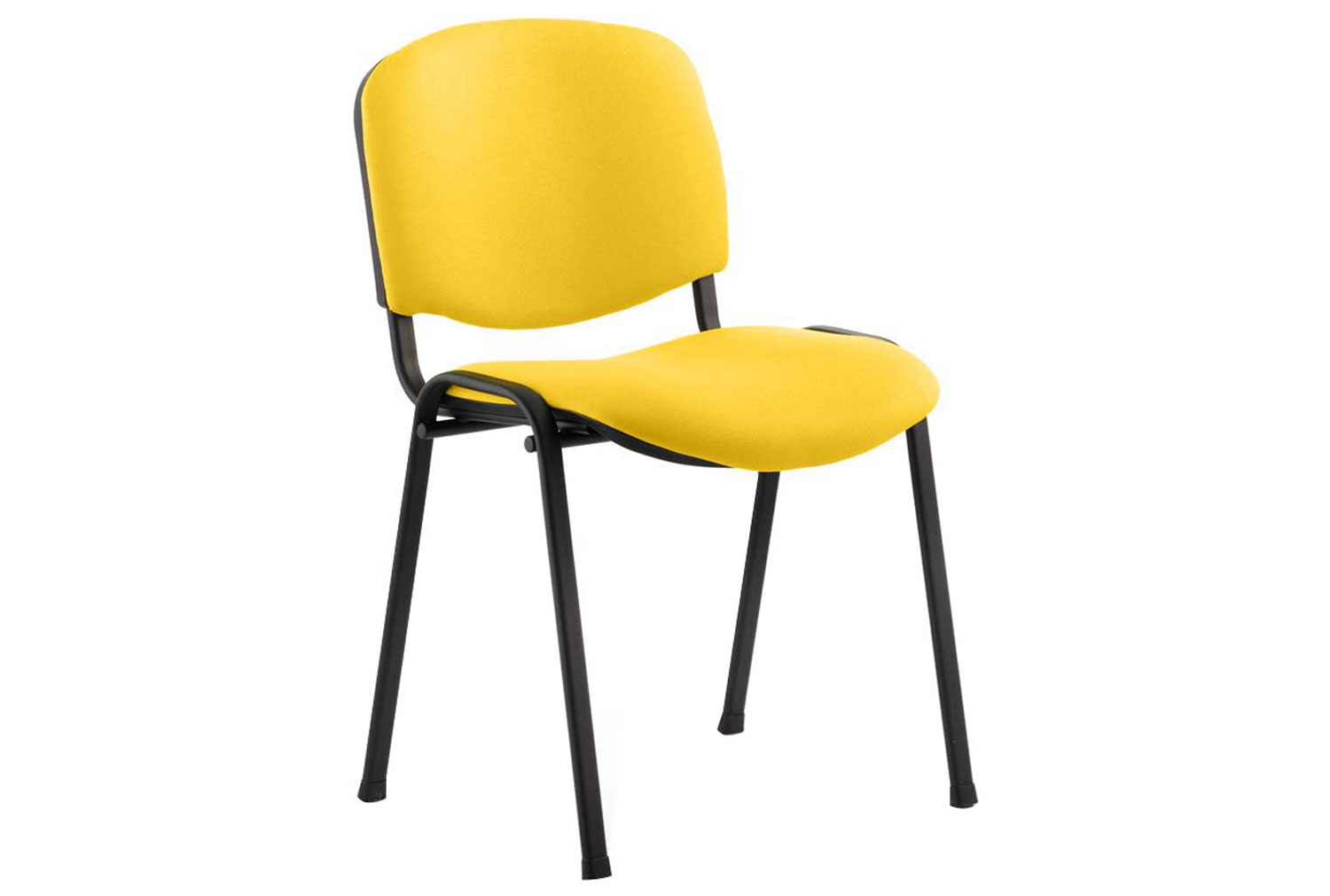 Qty 4 - ISO Black Frame Conference Office Chair (Senna Yellow)
