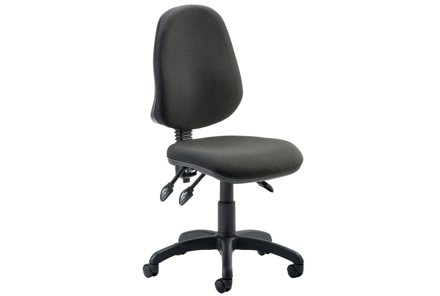 Lunar 3 Lever Operator Office Chair With No Arms, Black, Fully Installed