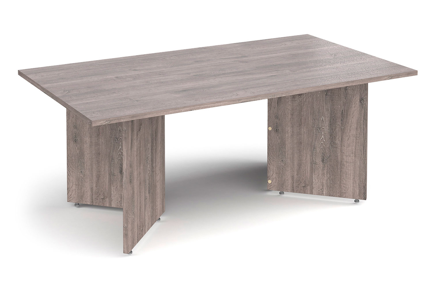 Arrowhead Rectangular Boardroom Tables, 180wx100dx73h (cm), Grey Oak