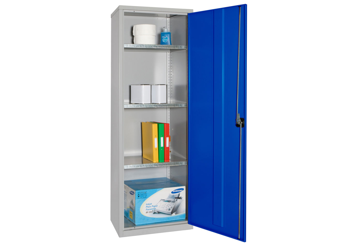 Elite Slim Industrial Office Cupboards, Blue